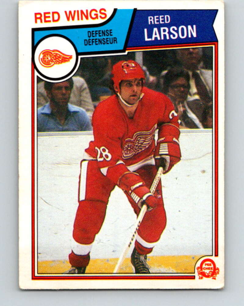 1983-84 O-Pee-Chee #125 Reed Larson  Detroit Red Wings  V27119