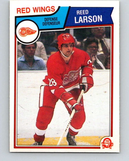 1983-84 O-Pee-Chee #125 Reed Larson  Detroit Red Wings  V27120