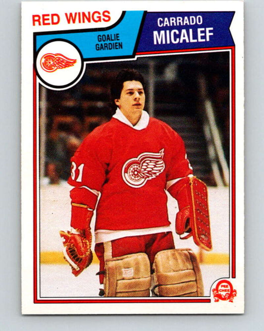 1983-84 O-Pee-Chee #126 Corrado Micalef RC Rookie Red Wings  V27122