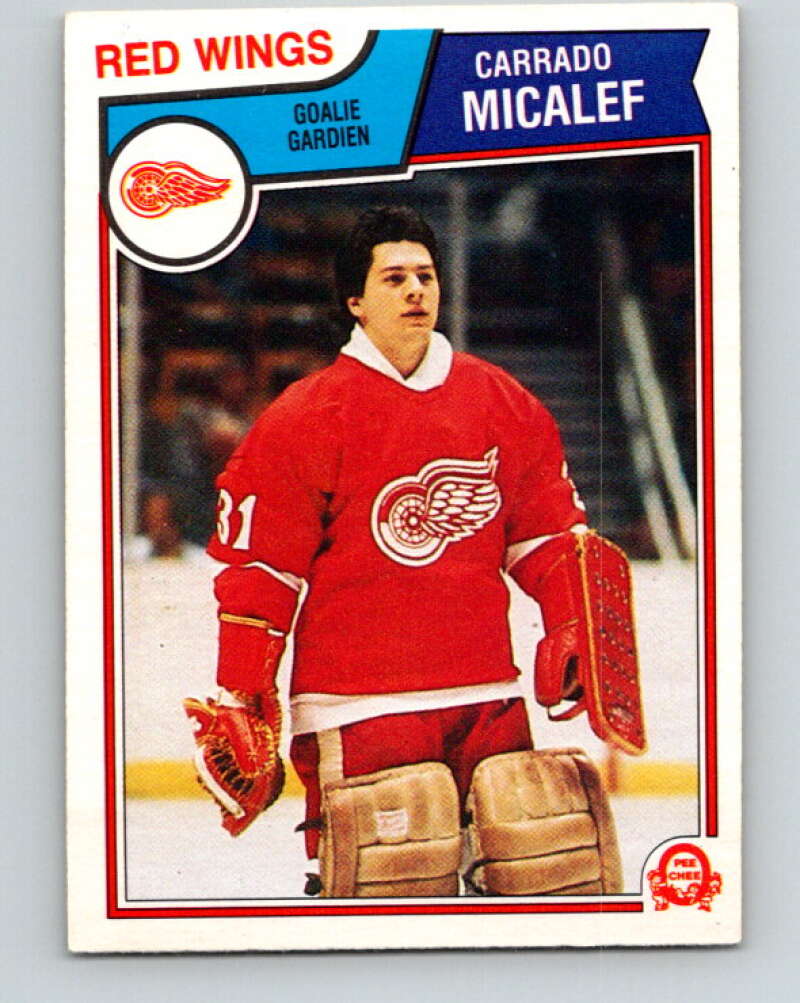 1983-84 O-Pee-Chee #126 Corrado Micalef RC Rookie Red Wings  V27123