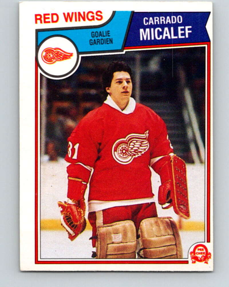 1983-84 O-Pee-Chee #126 Corrado Micalef RC Rookie Red Wings  V27124