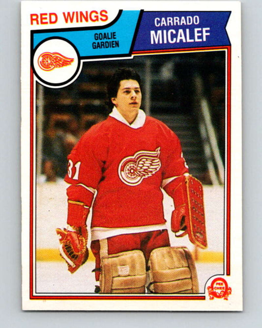 1983-84 O-Pee-Chee #126 Corrado Micalef RC Rookie Red Wings  V27125