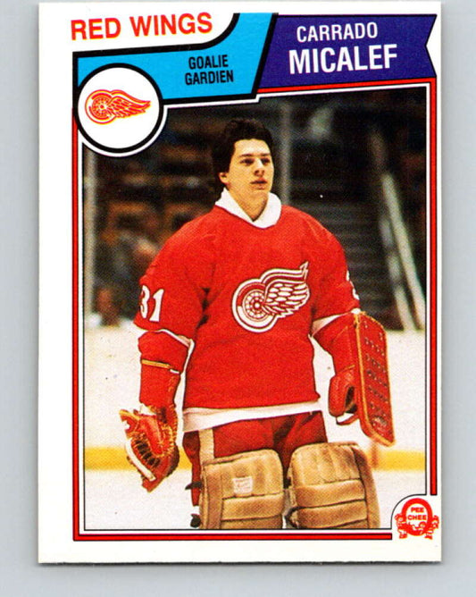 1983-84 O-Pee-Chee #126 Corrado Micalef RC Rookie Red Wings  V27127