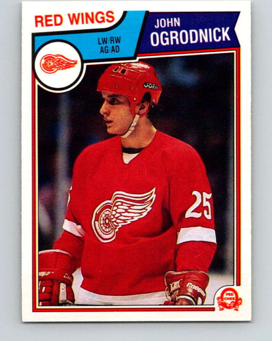 1983-84 O-Pee-Chee #128 John Ogrodnick  Detroit Red Wings  V27133