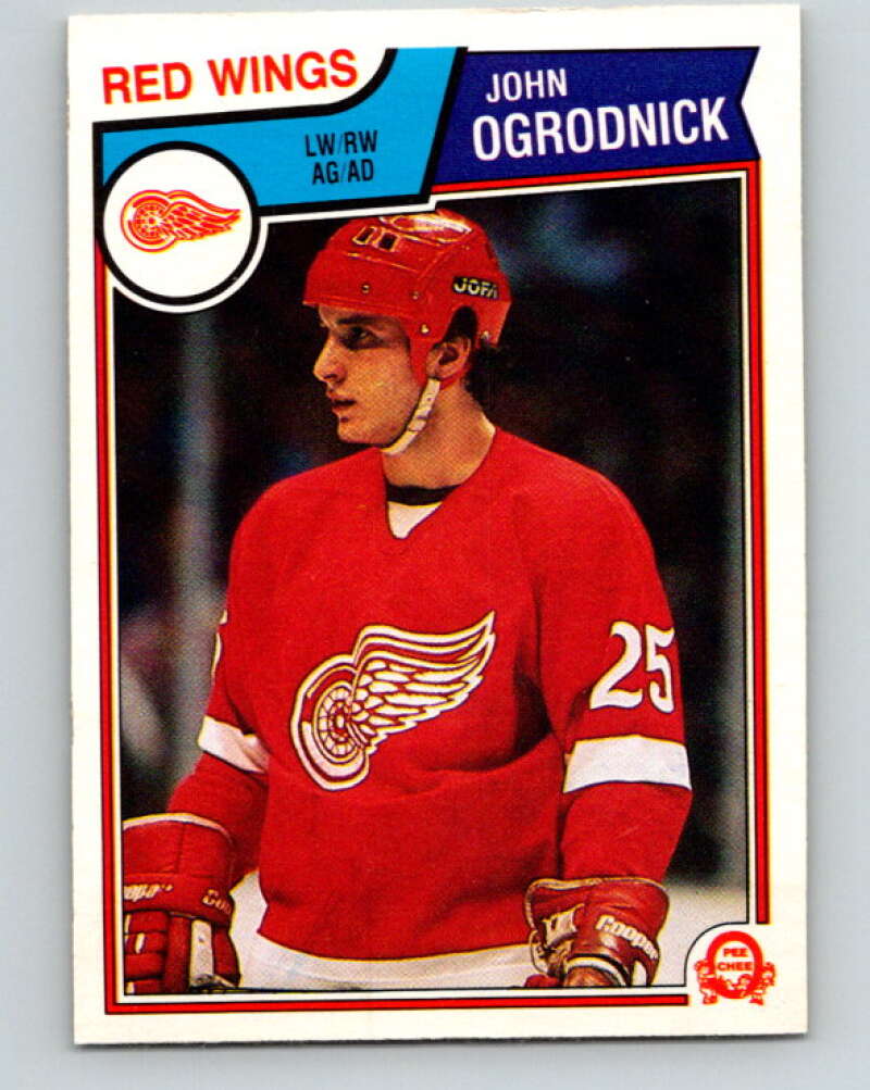 1983-84 O-Pee-Chee #128 John Ogrodnick  Detroit Red Wings  V27134