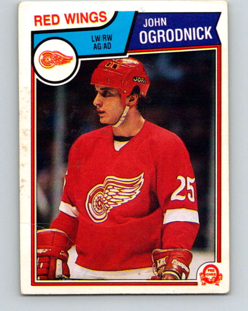 1983-84 O-Pee-Chee #128 John Ogrodnick  Detroit Red Wings  V27135