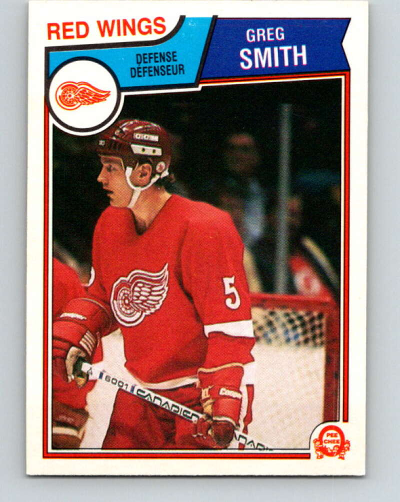 1983-84 O-Pee-Chee #130 Greg Smith  Detroit Red Wings  V27142