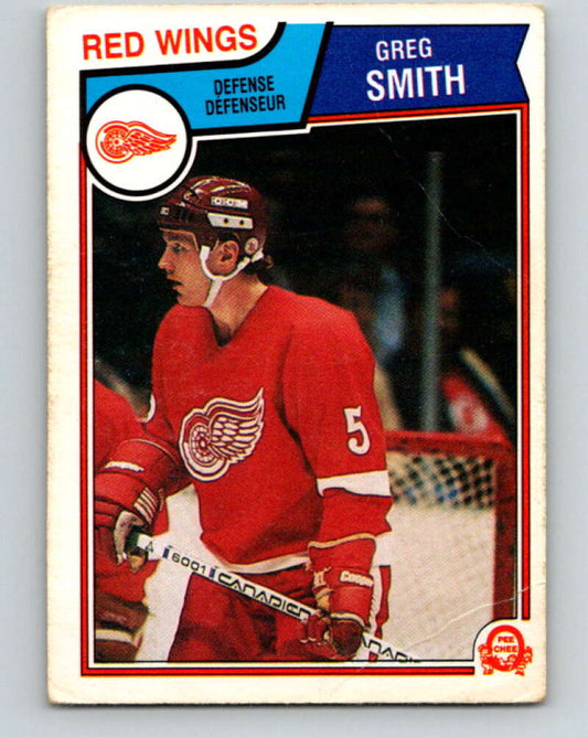 1983-84 O-Pee-Chee #130 Greg Smith  Detroit Red Wings  V27144