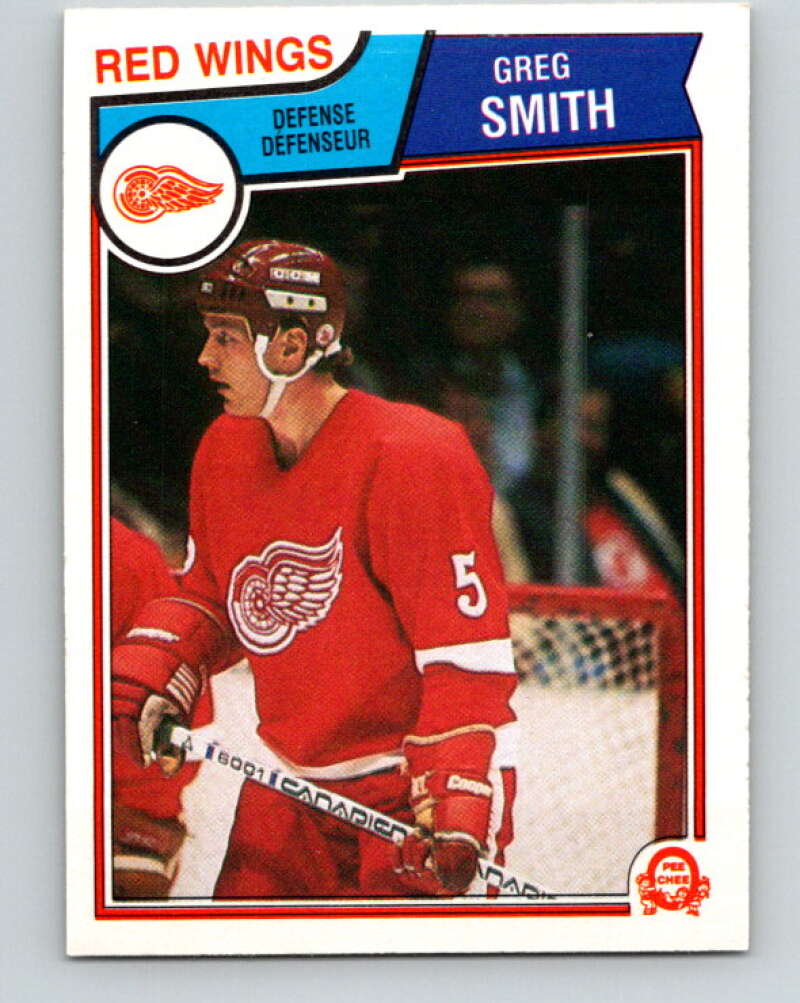 1983-84 O-Pee-Chee #130 Greg Smith  Detroit Red Wings  V27148