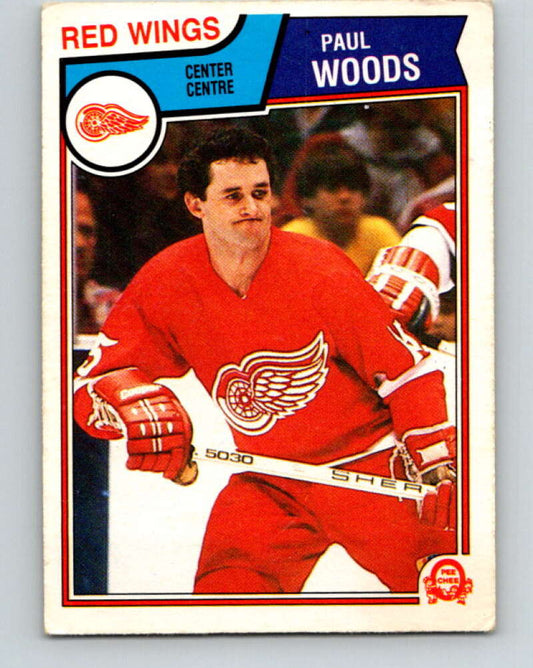 1983-84 O-Pee-Chee #133 Paul Woods  Detroit Red Wings  V27156