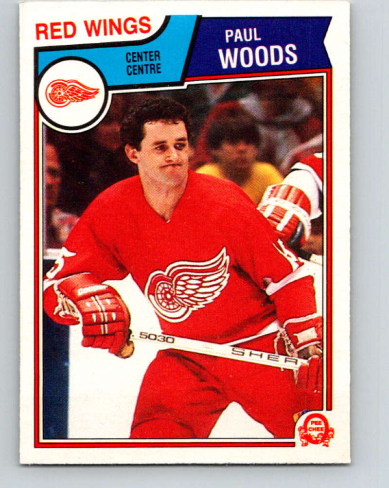 1983-84 O-Pee-Chee #133 Paul Woods  Detroit Red Wings  V27157