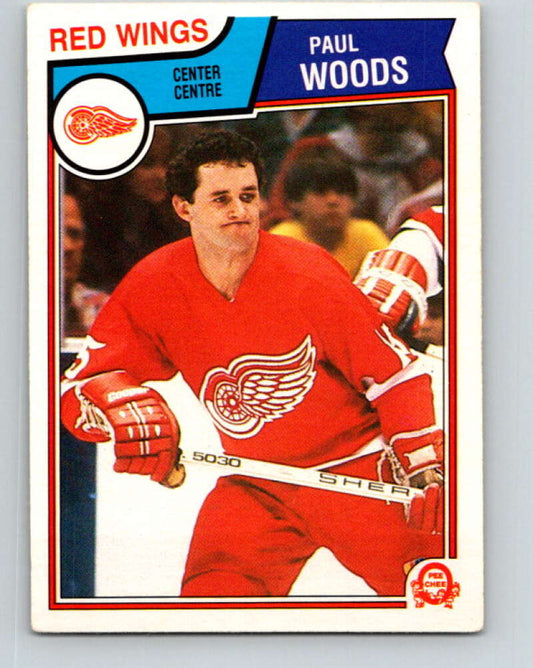 1983-84 O-Pee-Chee #133 Paul Woods  Detroit Red Wings  V27158