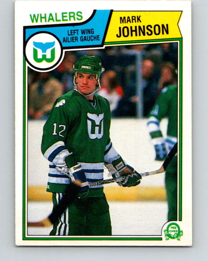 1983-84 O-Pee-Chee #140 Mark Johnson  Hartford Whalers  V27179