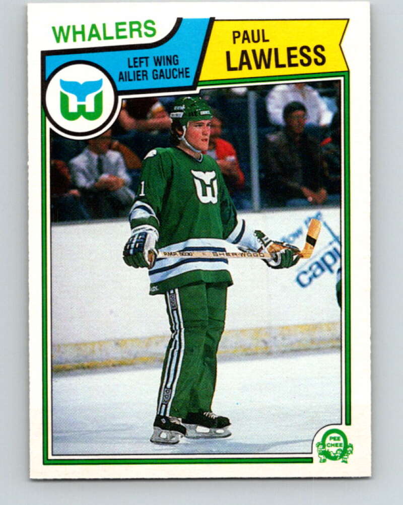 1983-84 O-Pee-Chee #141 Paul Lawless  RC Rookie Hartford Whalers  V27181
