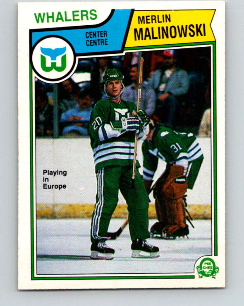 1983-84 O-Pee-Chee #142 Merlin Malinowski  Hartford Whalers  V27183