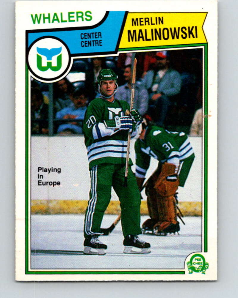 1983-84 O-Pee-Chee #142 Merlin Malinowski  Hartford Whalers  V27185