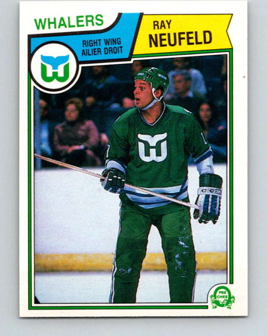1983-84 O-Pee-Chee #144 Ray Neufeld  RC Rookie Hartford Whalers  V27190