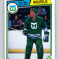 1983-84 O-Pee-Chee #144 Ray Neufeld  RC Rookie Hartford Whalers  V27191