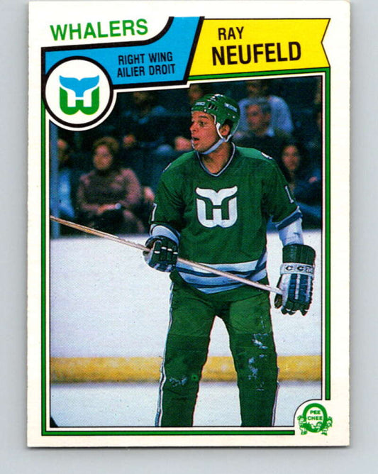 1983-84 O-Pee-Chee #144 Ray Neufeld  RC Rookie Hartford Whalers  V27192