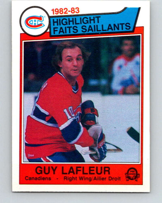1983-84 O-Pee-Chee #183 Guy Lafleur HL  Montreal Canadiens  V27328