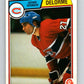 1983-84 O-Pee-Chee #186 Gilbert Delorme  RC Rookie Canadiens  V27339