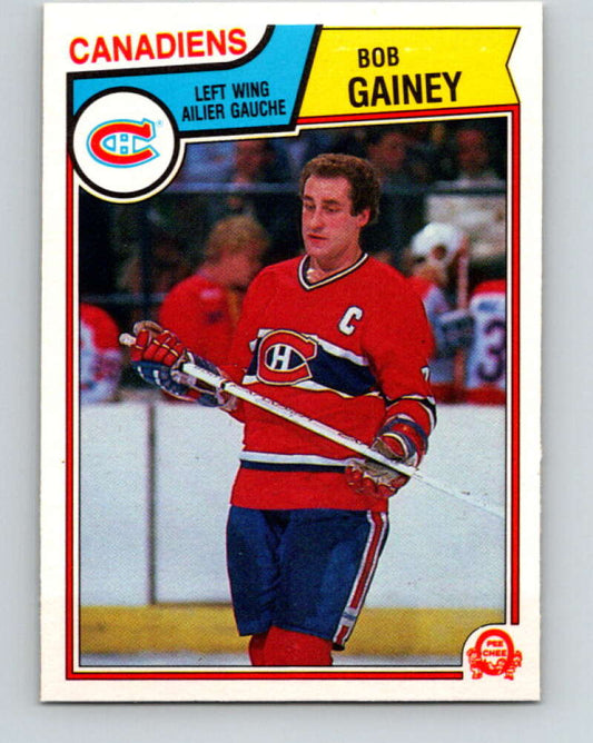 1983-84 O-Pee-Chee #187 Bob Gainey  Montreal Canadiens  V27341