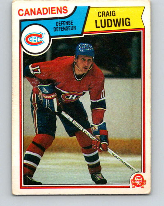 1983-84 O-Pee-Chee #190 Craig Ludwig  RC Rookie Canadiens  V27347