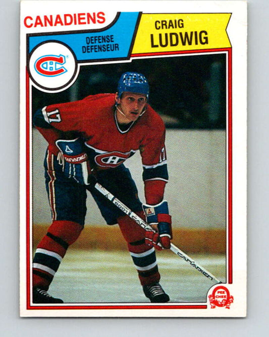 1983-84 O-Pee-Chee #190 Craig Ludwig  RC Rookie Canadiens  V27348
