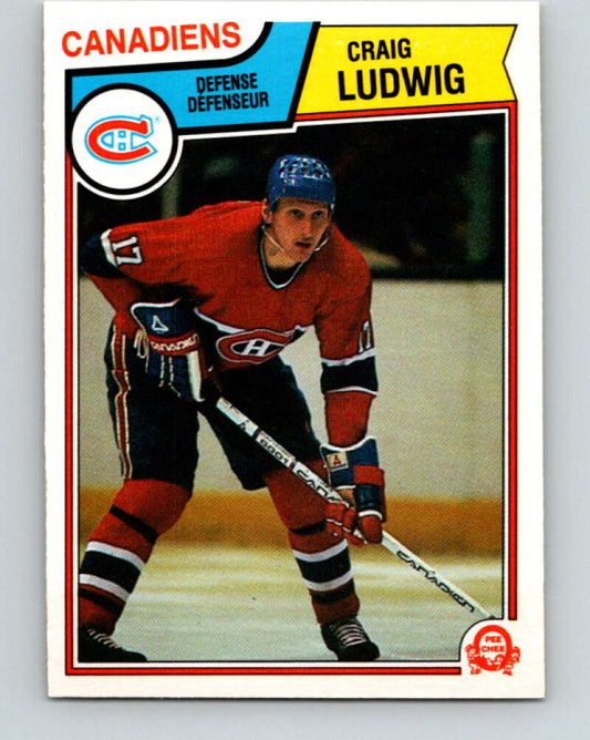 1983-84 O-Pee-Chee #190 Craig Ludwig  RC Rookie Canadiens  V27349