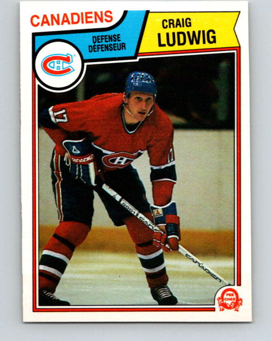 1983-84 O-Pee-Chee #190 Craig Ludwig  RC Rookie Canadiens  V27350