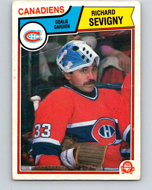 1983-84 O-Pee-Chee #197 Richard Sevigny  Montreal Canadiens  V27372