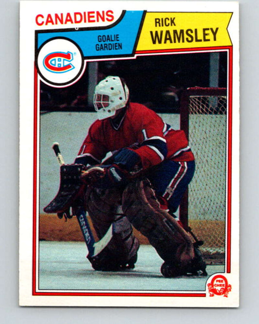 1983-84 O-Pee-Chee #201 Rick Wamsley  Montreal Canadiens  V27387
