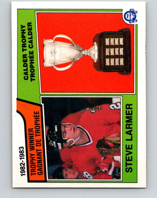 1983-84 O-Pee-Chee #206 Steve Larmer Blackhawks  V27397