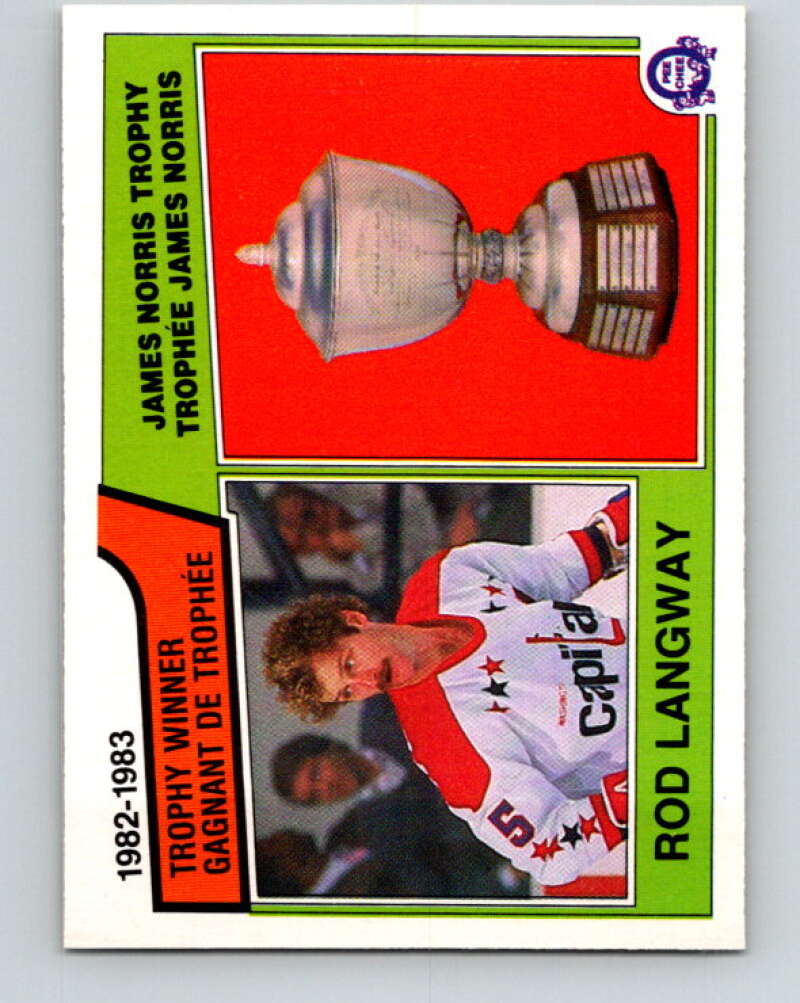 1983-84 O-Pee-Chee #207 Rod Langway  Washington Capitals  V27399