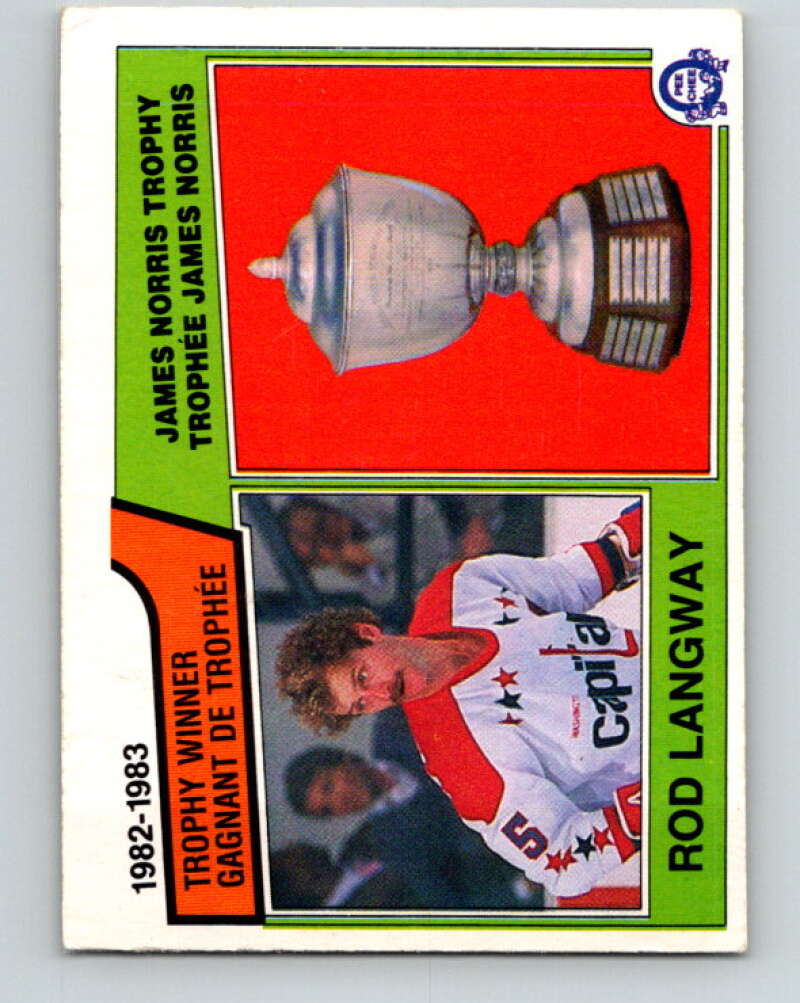 1983-84 O-Pee-Chee #207 Rod Langway  Washington Capitals  V27400
