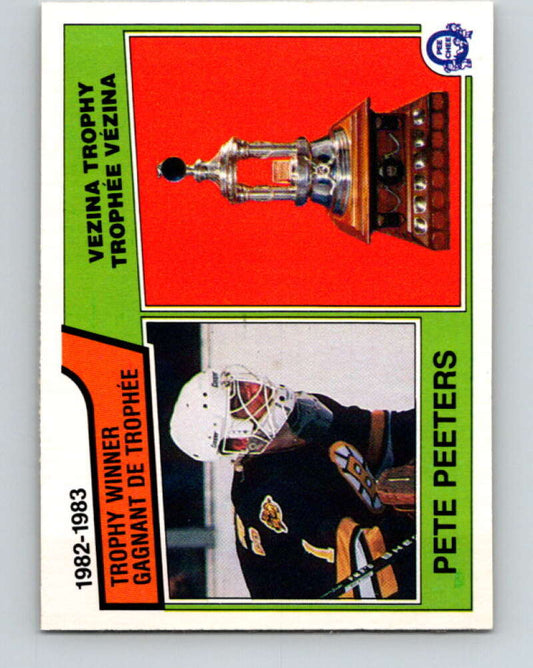 1983-84 O-Pee-Chee #209 Pete Peeters  Boston Bruins  V27404
