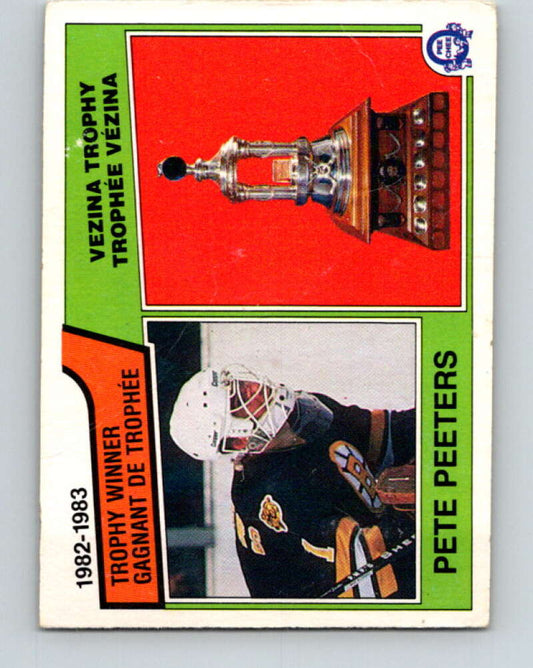 1983-84 O-Pee-Chee #209 Pete Peeters  Boston Bruins  V27405