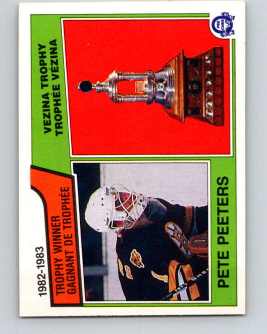 1983-84 O-Pee-Chee #209 Pete Peeters  Boston Bruins  V27406