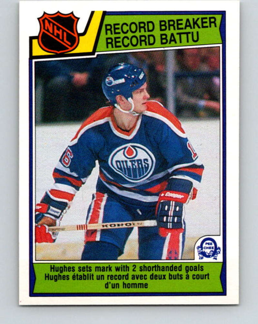 1983-84 O-Pee-Chee #213 Pat Hughes RB  Edmonton Oilers  V27414