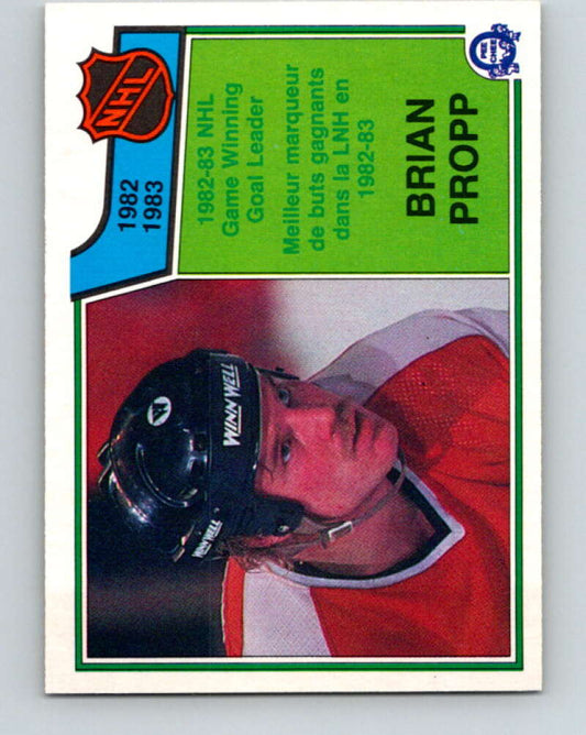 1983-84 O-Pee-Chee #218 Brian Propp LL  Philadelphia Flyers  V27417