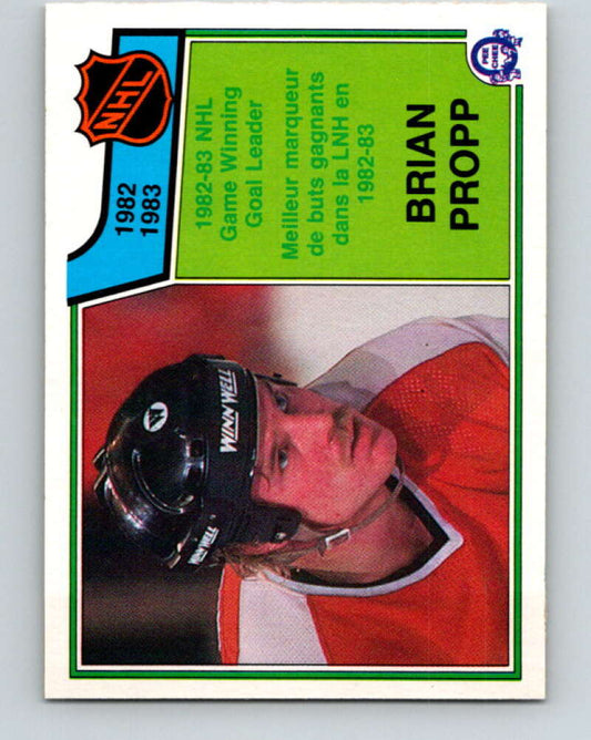 1983-84 O-Pee-Chee #218 Brian Propp LL  Philadelphia Flyers  V27420