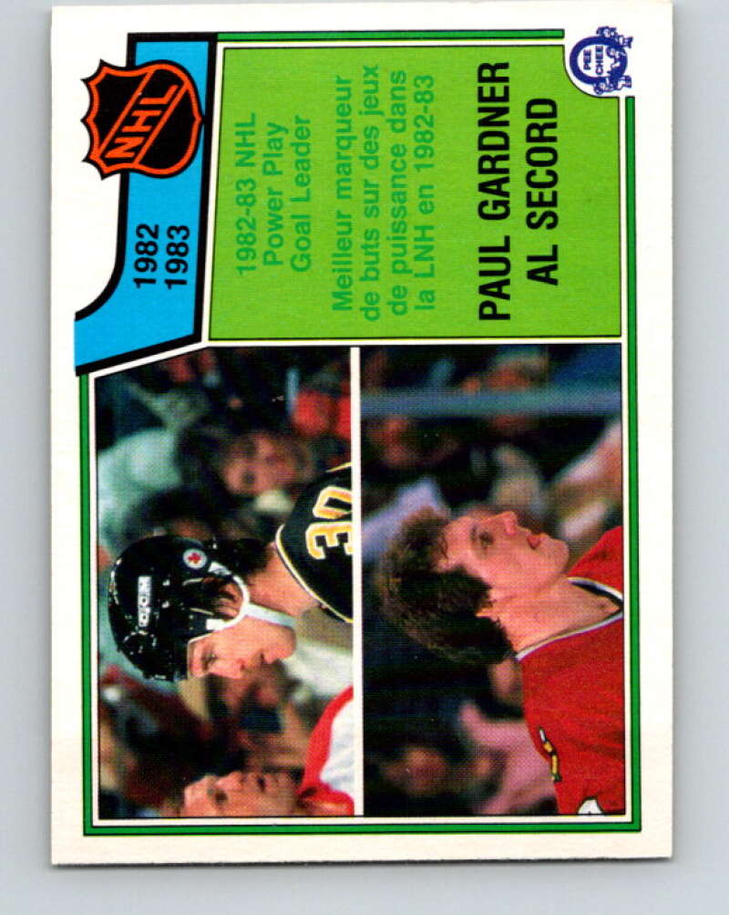 1983-84 O-Pee-Chee #219 Gardner/Secord LL   V27424