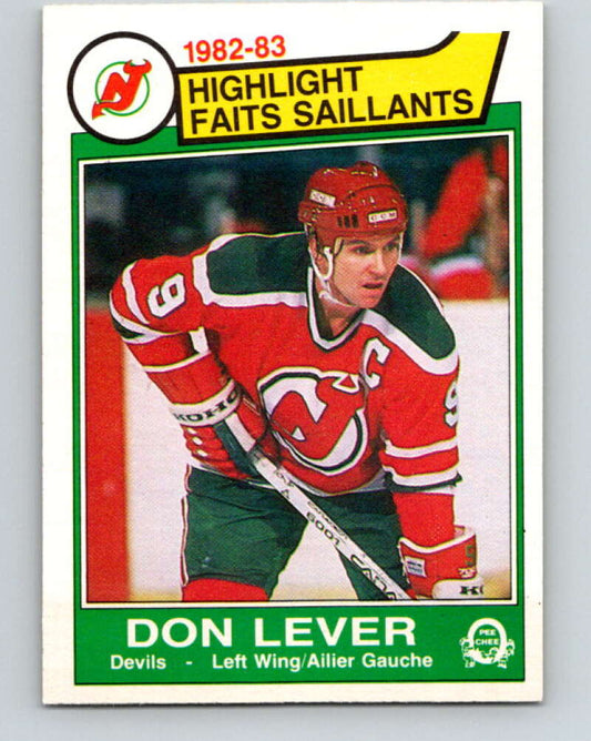 1983-84 O-Pee-Chee #224 Don Lever HL  New Jersey Devils  V27440
