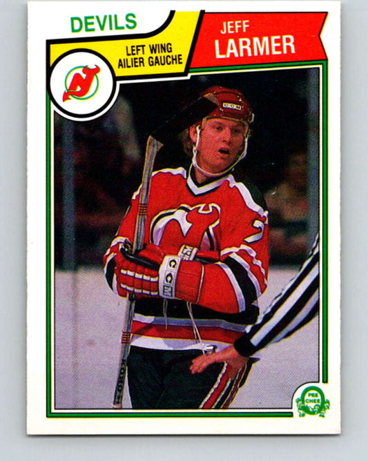 1983-84 O-Pee-Chee #230 Jeff Larmer  RC Rookie New Jersey Devils  V27463