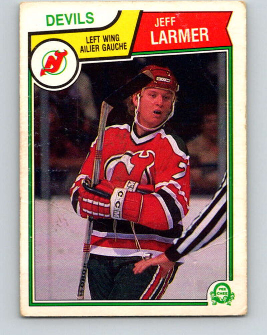 1983-84 O-Pee-Chee #230 Jeff Larmer  RC Rookie New Jersey Devils  V27464