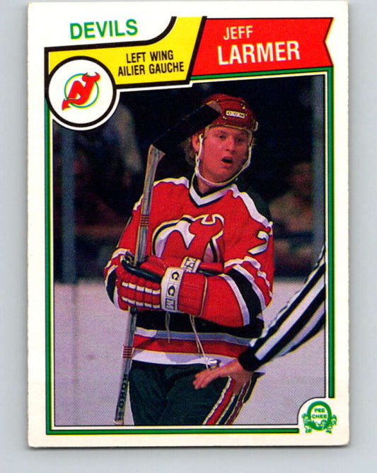 1983-84 O-Pee-Chee #230 Jeff Larmer  RC Rookie New Jersey Devils  V27465