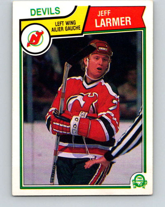 1983-84 O-Pee-Chee #230 Jeff Larmer  RC Rookie New Jersey Devils  V27466