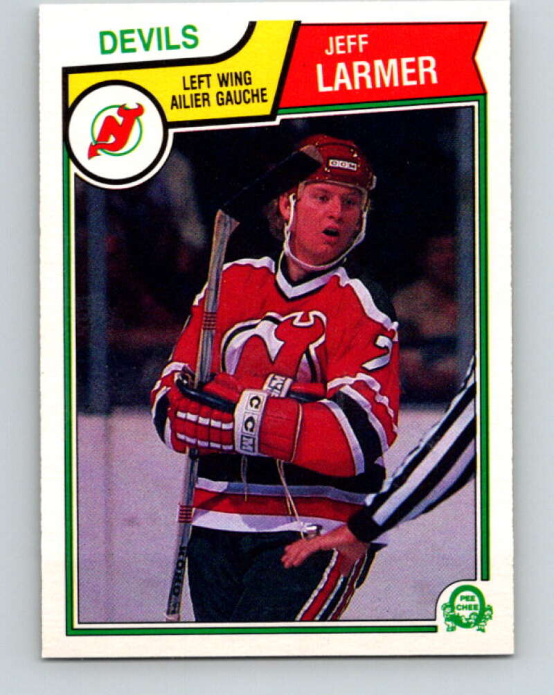 1983-84 O-Pee-Chee #230 Jeff Larmer  RC Rookie New Jersey Devils  V27467