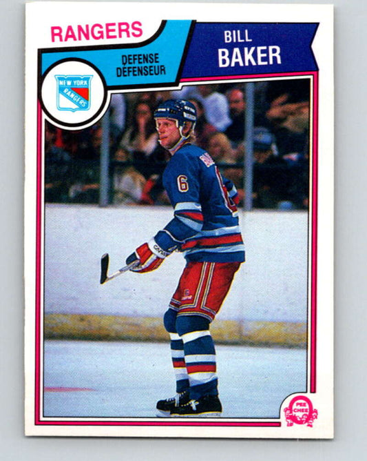 1983-84 O-Pee-Chee #240 Bill Baker  RC Rookie New York Rangers  V27505