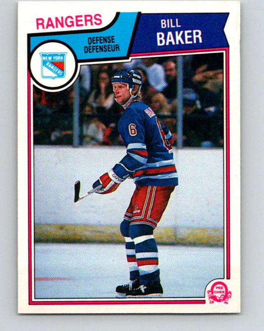 1983-84 O-Pee-Chee #240 Bill Baker  RC Rookie New York Rangers  V27507